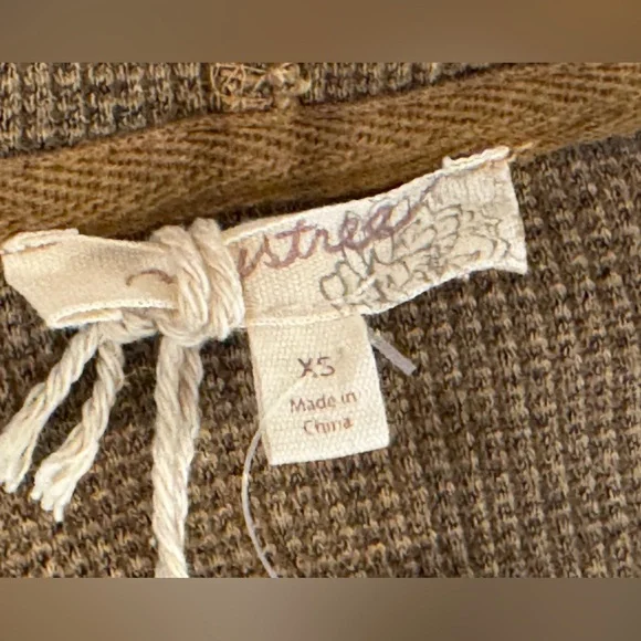 NEW Buckle BKE XS Brown Hoodie Duster Cardigan Sweater Mystree NWT Hooded Top - Picture 8 of 9